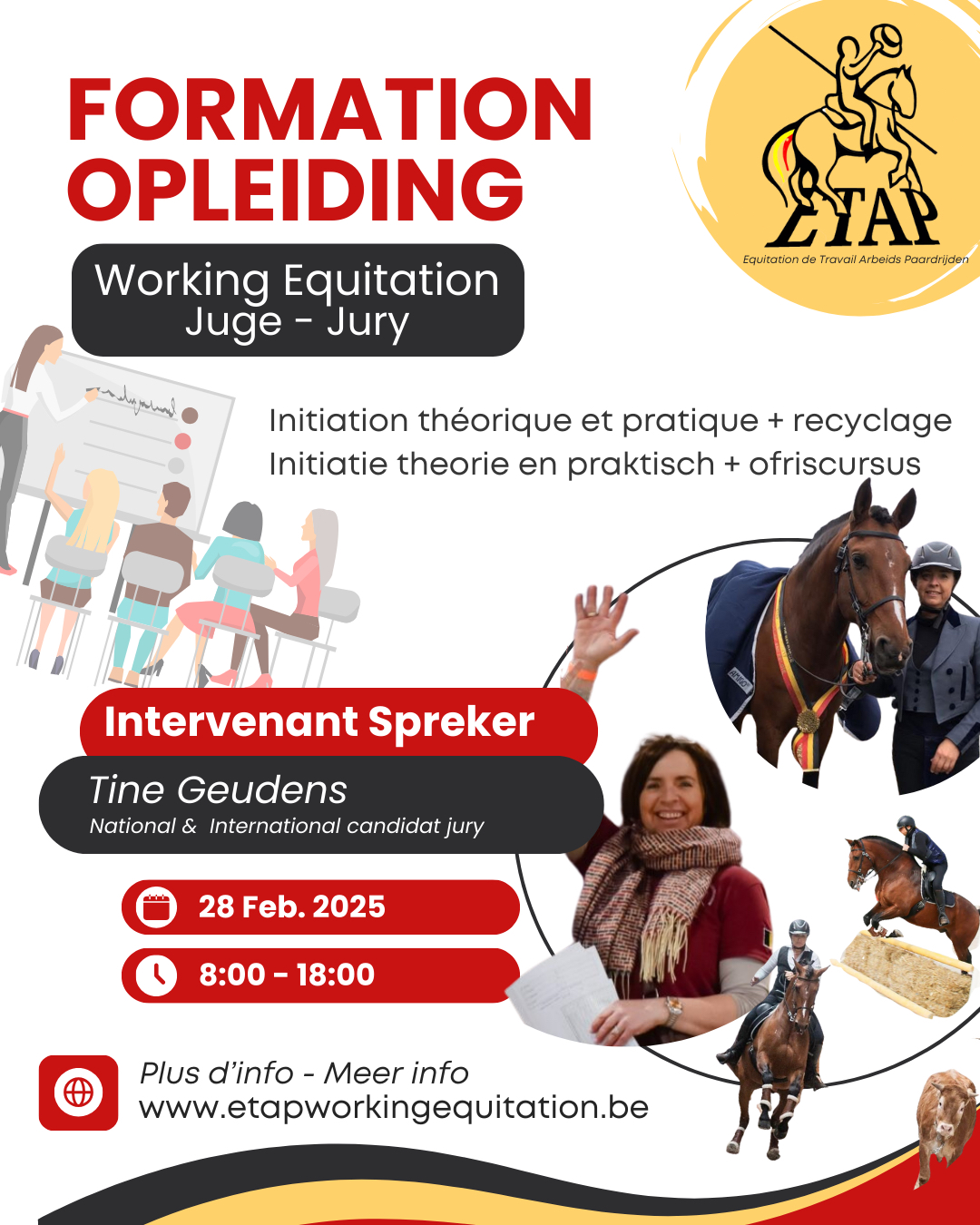 FORMATION juge - OPLEIDING jury Working Equitation